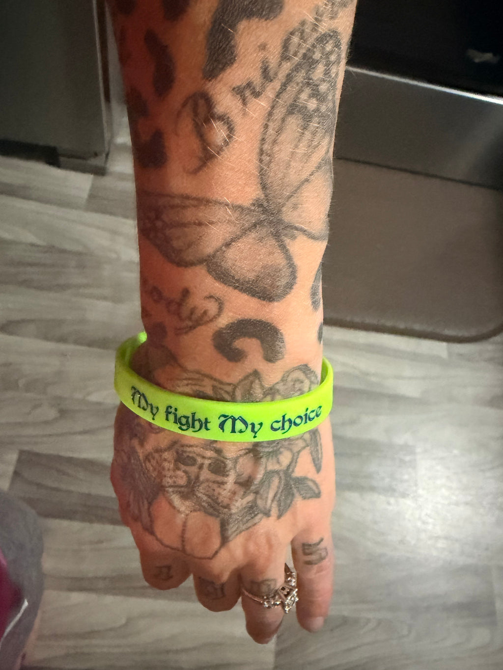 Cannabis over chemo silicone bracelet
