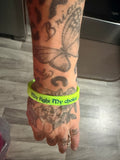 Cannabis over chemo silicone bracelet