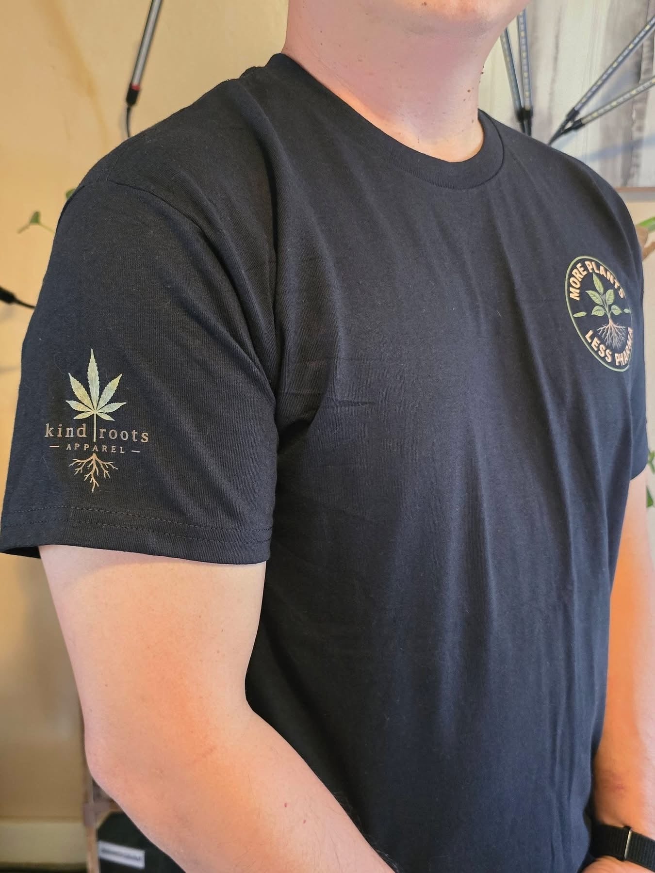 More plants less pharma T-shirt